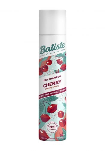 شامبو جاف برائحة الكرز 200 مل من باتيست Batiste Dry Shampoo Cherry Refreshes Hair Without Drying Out 