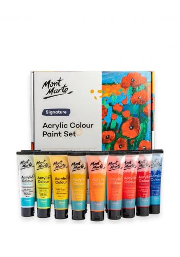 سيت الوان أكريليك 18 قطعة × 36 مل من مونت مارت Mont Marte MSCH1836 Acrylic Colour Paint Set Signature 