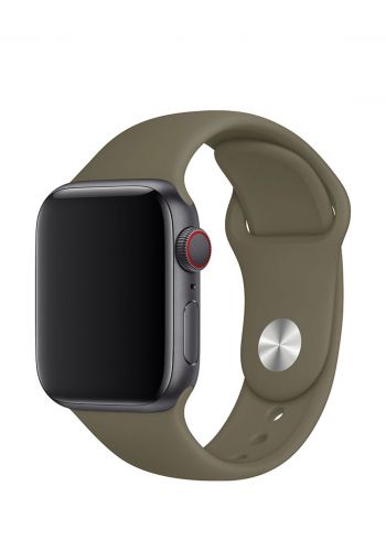 سوار سيليكون لساعة أبل Silicone Apple Watch Band -Grass Green