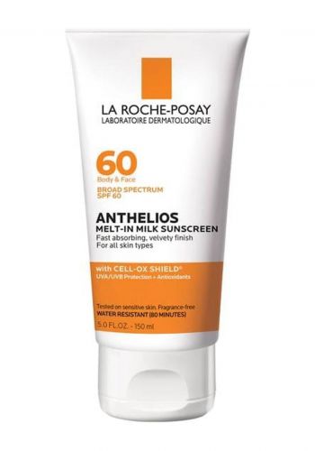 واقي شمس لجميع انواع البشرة  للوجه والجسم  150 مل من لاروش بوزيه La Roche Posay Anthelios Sunscreen - SPF 60