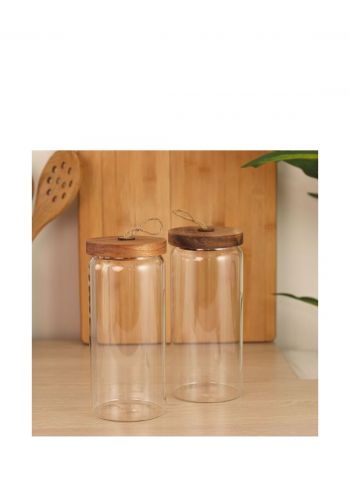 سيت حافظة توابل زجاجية قطعتين من داني هوم Danny Home Glass Spice Container Set