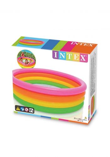 Intex Inflatable 4 Rings Colorful swimming pool مسبح