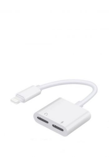 تحويلة شحن وسماعة ايفون من ويوو AUDIO CONVERTER Lightning to dual lightning LT01