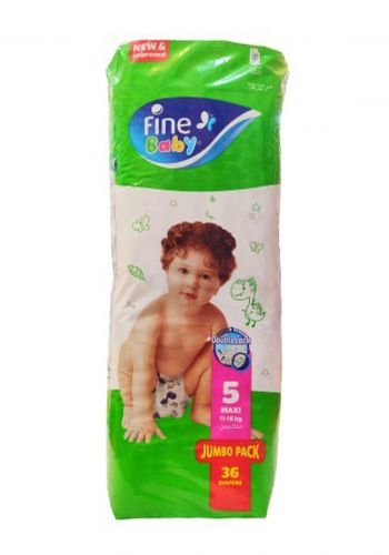 حفاظات اطفال 36 قطعة رقم 5 من فاين بيبي Fine Baby Diapers 11-18 kg 
