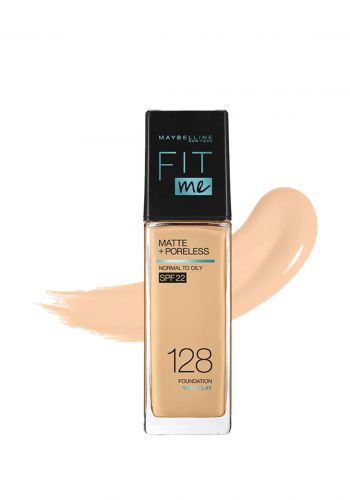 كريم اساس فت مي 30 مل من ميبيلين Maybelline foundation 128