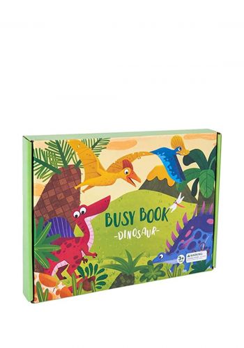 كتاب تعليمي للاطفال نمط ديناصورات Dinosaur Busy Book for Kids to Develop Learning Skills