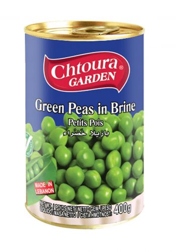 بازلاء خضراء 400 غم من شتورا غاردن Chtoura Garden Green Peas in Brine