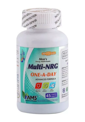 فيتامينات متعددة للرجال 45 كبسولة من اي ام اس AMS Multi NRG Mens 