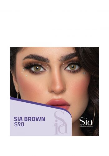 عدسات سنوية لون بني درجة S90 من سيا  Sia Brown Contact Eye Lenses