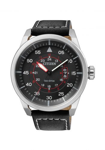 Citizen AW1360-04E Quartz Men Watch ساعة رجالية سوداء اللون من سيتيزن