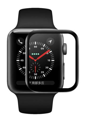 واقي شاشة لساعة ابل بحجم 42 ملم Transparent Tempered Glass Screen Protector for Apple Watch Series 4/5/6/SE