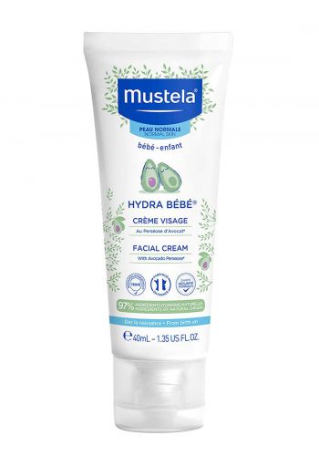 كريم مرطب العناية للأطفال 40 مل من موستيلا Mustela Facial cream with avacado