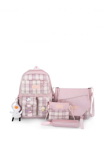 سيت حقيبة مدرسية 4 قطع School Backpack Set