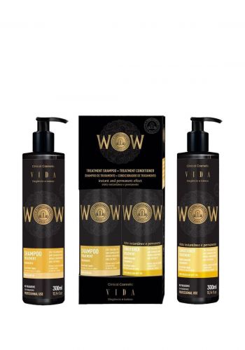 سيت شامبو وبلسم للشعر المصبوغ 300 مل من فيدا Vida Wow Shampoo Post Chemical Conditioner