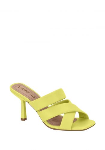 صندل كعب عالي نسائي 9 سم باللون الاصفر من بيرا ريو Beira Rio Women's High Heel