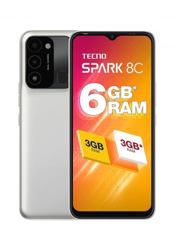 Tecno KG5K Spark 8C Neo Dual SIM 4GB RAM 64GB - Diamond Grey