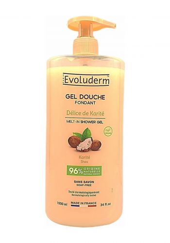 جل استحمام بخلاصة زبدة الشيا 1000 مل من ايفولوديرم  Evoluderm Shower Gel