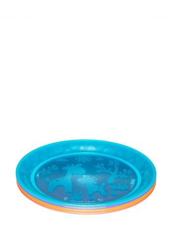  سيت طبق تقديم الطعام  للاطفال  4 قطع من نيب الالمانية Nip Colorful plates, 4 pcs