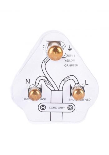 Bg PT15W Electrical Fitted Plug 15A Fuse قابس كهرباء