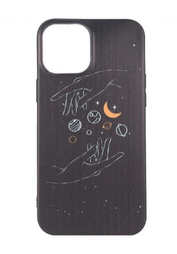 Protective Cover For Iphone 12 -Black حافظة موبايل