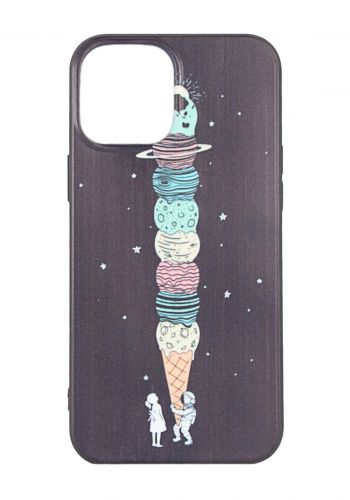 Protective Cover For Iphone 12 -Black حافظة موبايل
