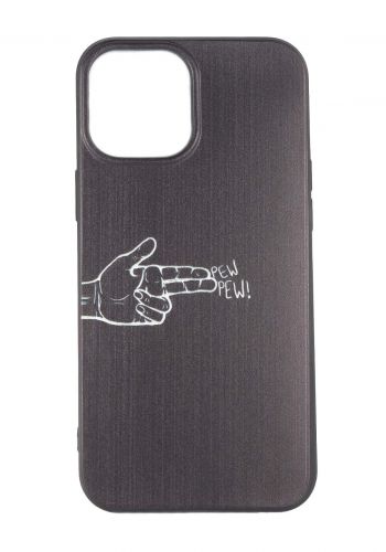 Protective Cover For Iphone 12 -Black حافظة موبايل