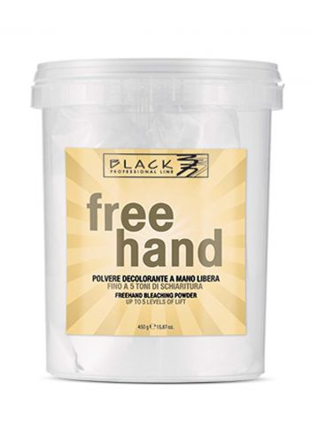 Black Professional Line Bleaching Hair Powder Free Hand  450g ميش بودرة