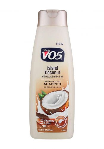VO5 Island Coconut with Coconut Milk Moisturizing Shampoo 370ml  شامبو مرطب