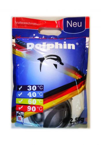 Dolphin Machine Detergent Powder 2.5kg مسحوق غسيل الملابس