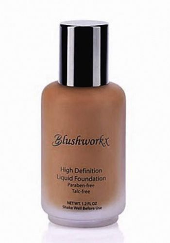 Blushworkx Hollywood High Definition Liquid Foundation 35ml Medium Dark كريم اساس