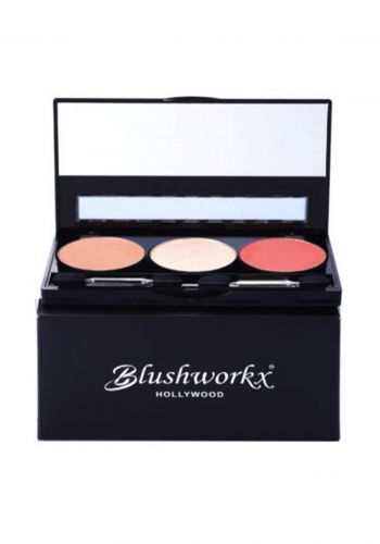 Blushworkx Hollywood Custom Magnetic Face & Eye Collection Golden Glow باليت احمر خدود