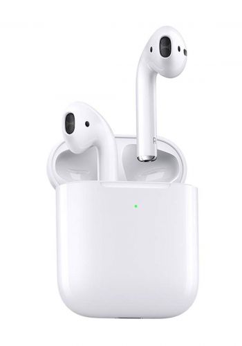 Apple AirPods 2nd Generation With Wireless Charging Case - White سماعة لاسلكية