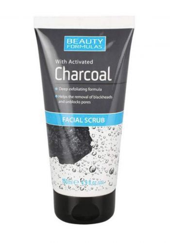 Beauty Formulas 2121 Facial Scrub With Activated Charcoal-150 ml مقشر عميق للوجه