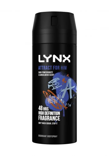 Lynx Attract For Him Body Spray Deodorant Aerosol 150ml  مضاد التعرق