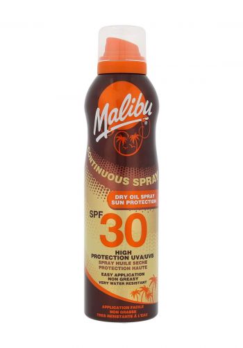 Malibu (Ga223v2)  Continuous Spray Dry Oil Spf 30 Sun Protection 175ml واقي الشمس
