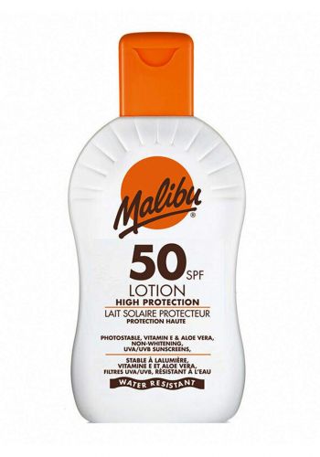 Malibu (6034) Sun Protection Lotion Spf50 200ml كريم واقي الشمس