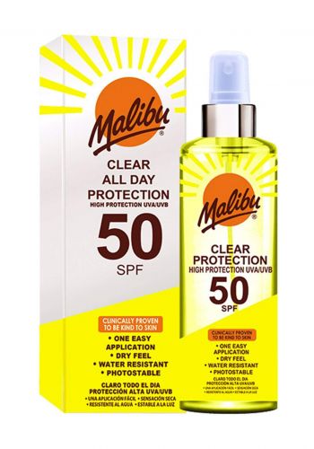 Malibu (Gm990) Spf 50 Clear All Day Protection Spray 250ml واقي الشمس
