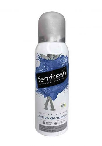 Femfresh Ultimate Care Active Fresh Deodorant 125ml بخاخ مزيل العرق للمناطق الحساسة