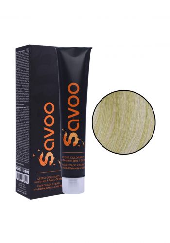 Savoo Hair Color Cream No.11.11 Very Light Grades of Olive 100ml صبغة الشعر
