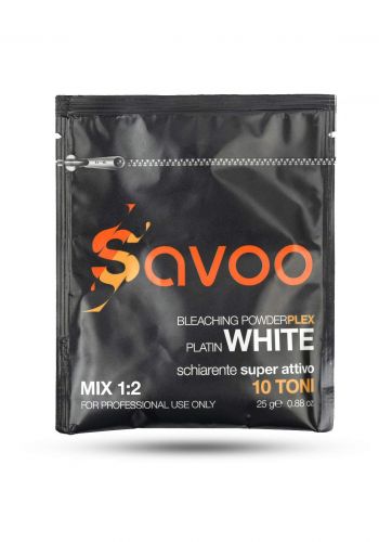 Savoo Bleaching Powder Plex Platin White 25gm بلوندر الشعر المصبوغ