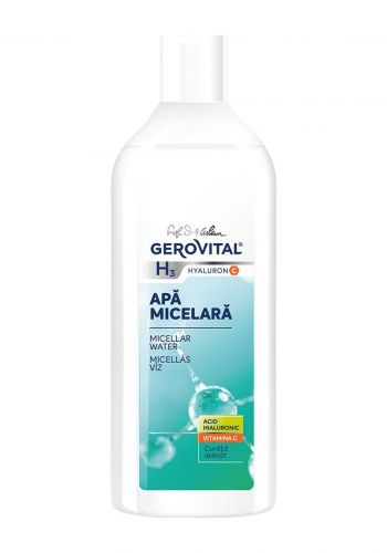 ماء ميسيلار مع حمض الهيالورونيك وفيتامين سي 400 مل من جيروفيتال Gerovital H3 Micellar Water