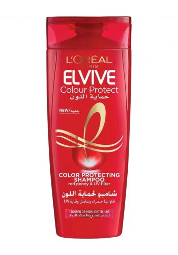شامبو  حماية اللون للشعر المصبوغ 400 مل من لوريال ايلفيف Loreal Elvive Hair Shampoo