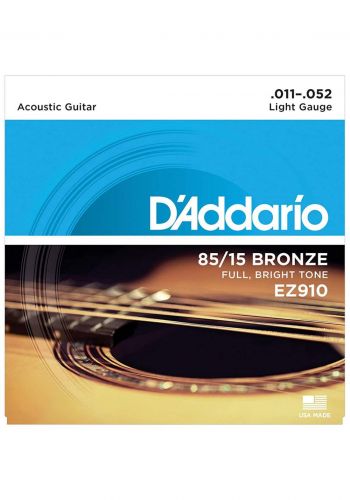 اوتار للغيتار من ديداريو D’Addario EZ910 85/15 Bronze Acoustic Strings