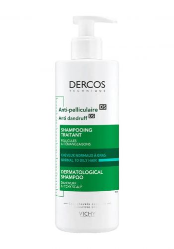 شامبو ضد القشرة للشعر العادي والدهني 200 مل من فيشي Vichy Dercos Anti-Dandruff Shampoo 