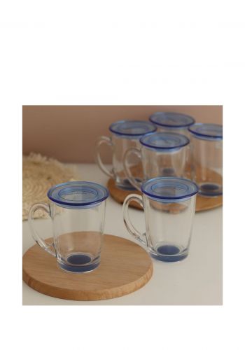 سيت كوب زجاجي مع غطاء 6 قطع من لومينارك  Luminarc Glasses Set