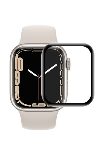 واقي شاشة لساعة ابل بحجم 41 ملم  Transparent Tempered Glass Screen Protector for Apple Watch Series 7