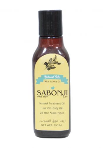 زيت عرق السوس للشعر والجسم 150 مل من صابونجي Sabonji Licorice Oil 