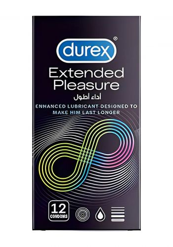 واقي ذكري أداء اطول 12 قطعة من ديوركس Durex Extended Pleasure Condoms