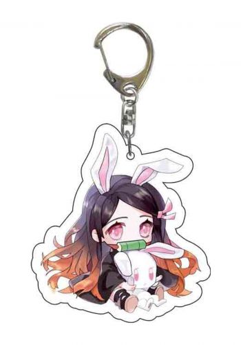 ميدالية سلسلة المفاتيح بتصميم شخصية نيزوكا انمي قاتل الشياطين  Key chain