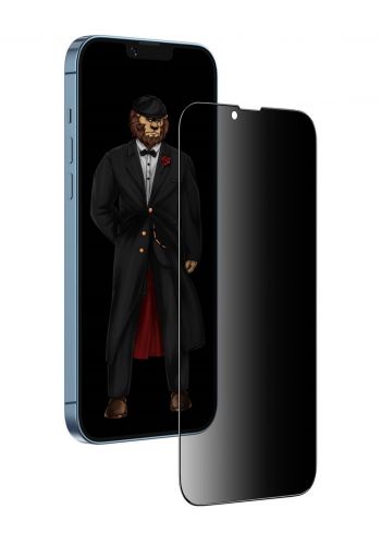واقي شاشة من كرين Green GNEDGEPY13PCL 3D Privacy Glass Screen Protector for iPhone 13 Pro 6.1 Inch - Black